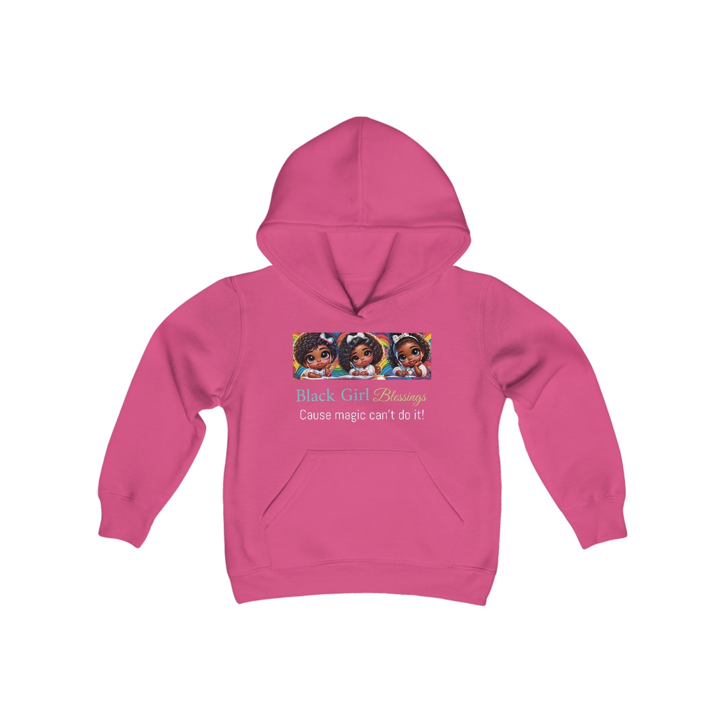 Black Girl Blessing Youth Hooded Sweatshirt