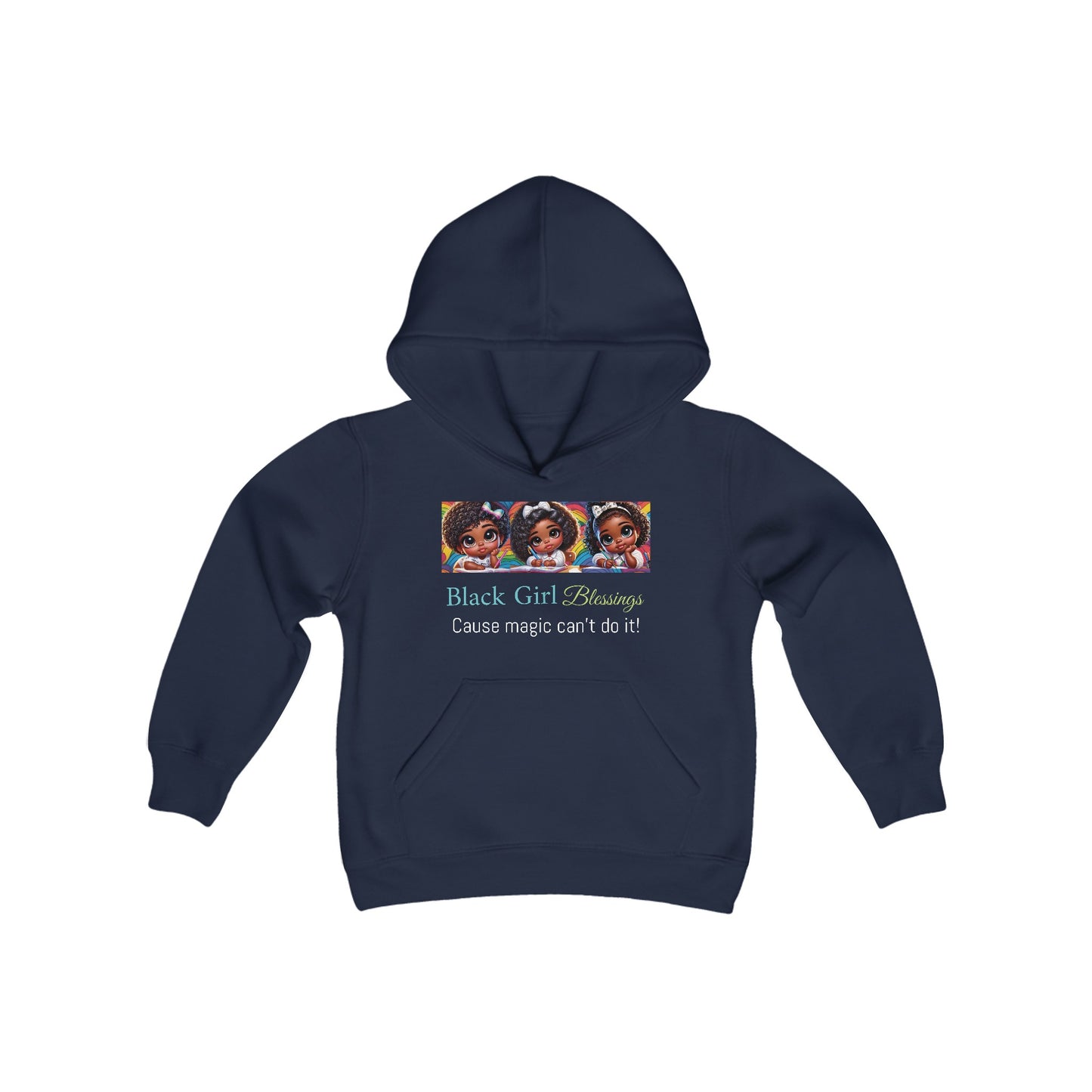 Black Girl Blessing Youth Hooded Sweatshirt