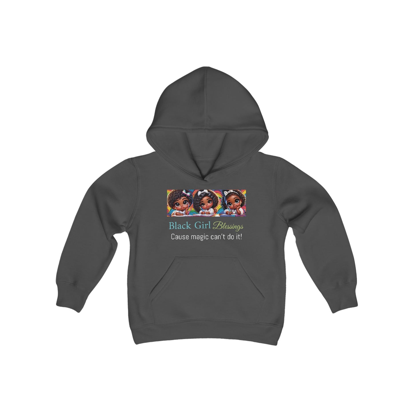 Black Girl Blessing Youth Hooded Sweatshirt