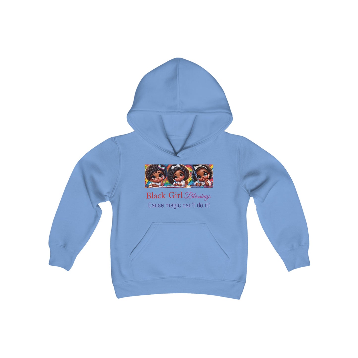 Black Girl Blessing Youth Hooded Sweatshirt